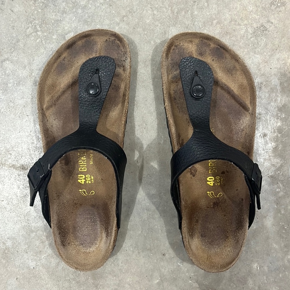 BIRKENSTOCK thong sandal.